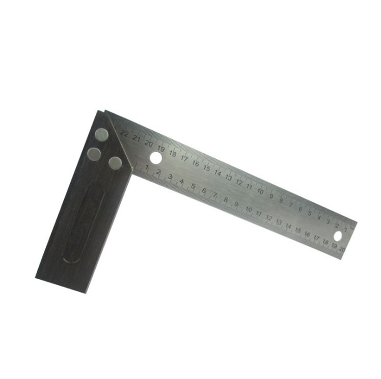猪仔唛木工工具木工角尺 l型不锈钢角度尺250mm 直角尺 固定角尺