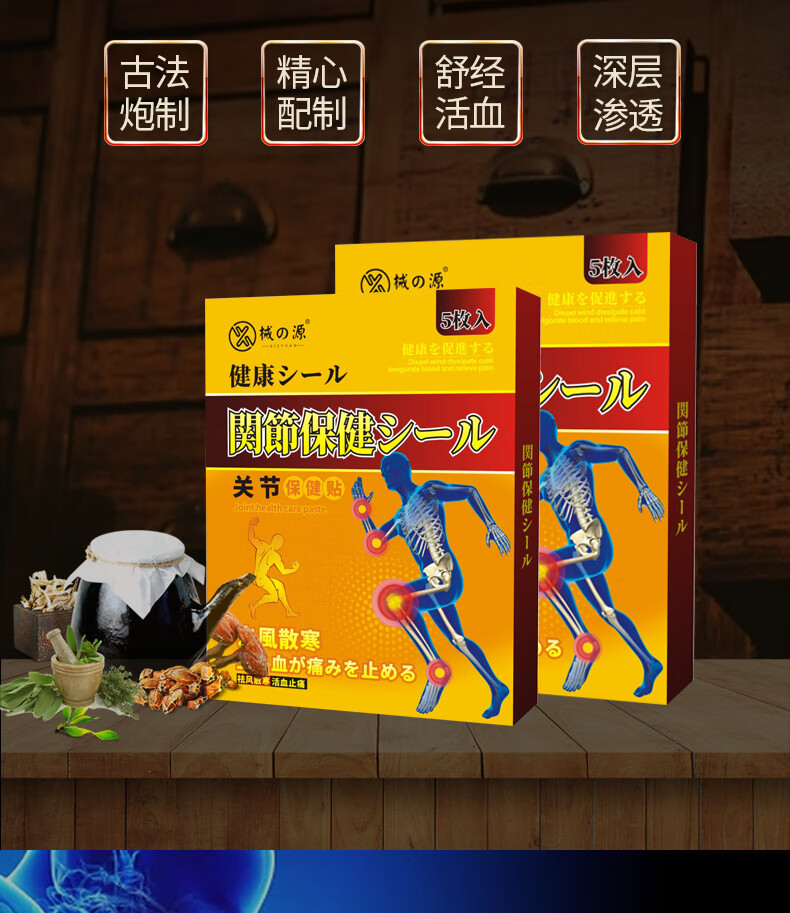 膝盖疼滑膜炎关节疼痛神器老年人腿疼积液积水半月板修复贴单盒s