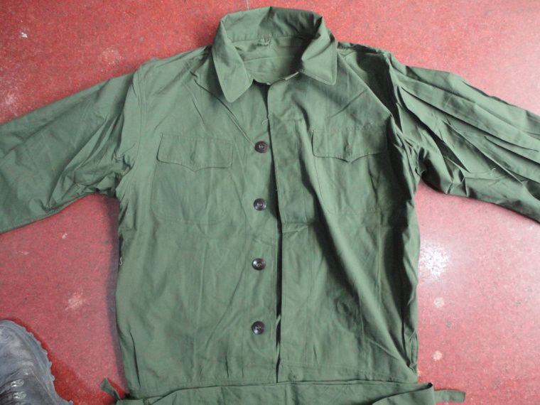 怀旧收藏87式工作服涤确良工作服老式耐磨工作服老款存工作服老式服装