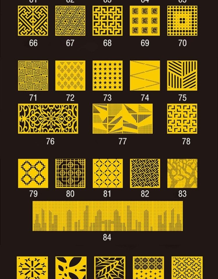雕花大方板广告扣板户外门头招牌铝板镂空不锈钢花型 设计定制 红 色