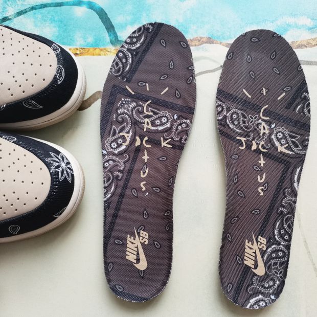 适配耐克dunksb鞋垫黑白熊猫ow联名冰雪奇缘airzoon气垫板鞋防震灰色