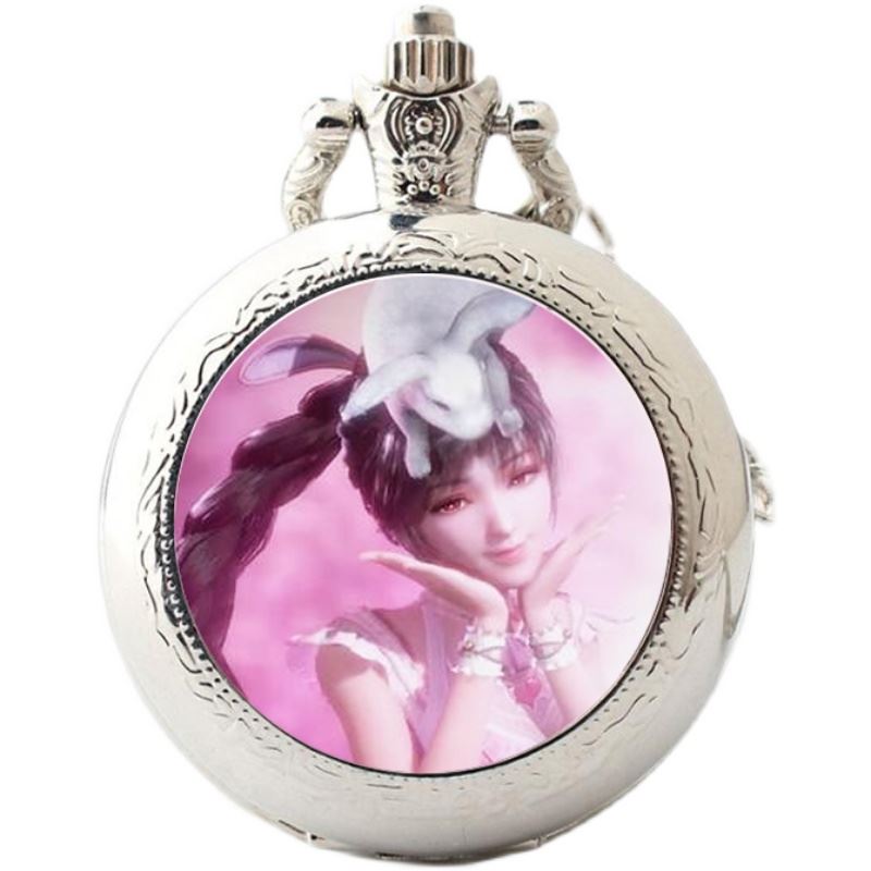 斗罗大陆小舞项链 斗罗大陆夜光怀表项链小舞唐三复古男女学生情侣