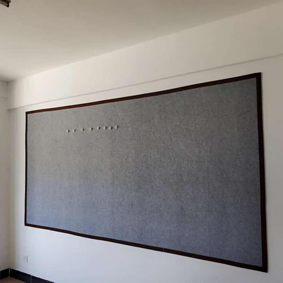 强磁吸磁性毛毡墙宣纸国画展示磁性毛毡固定书画磁铁书法教学墙贴定做