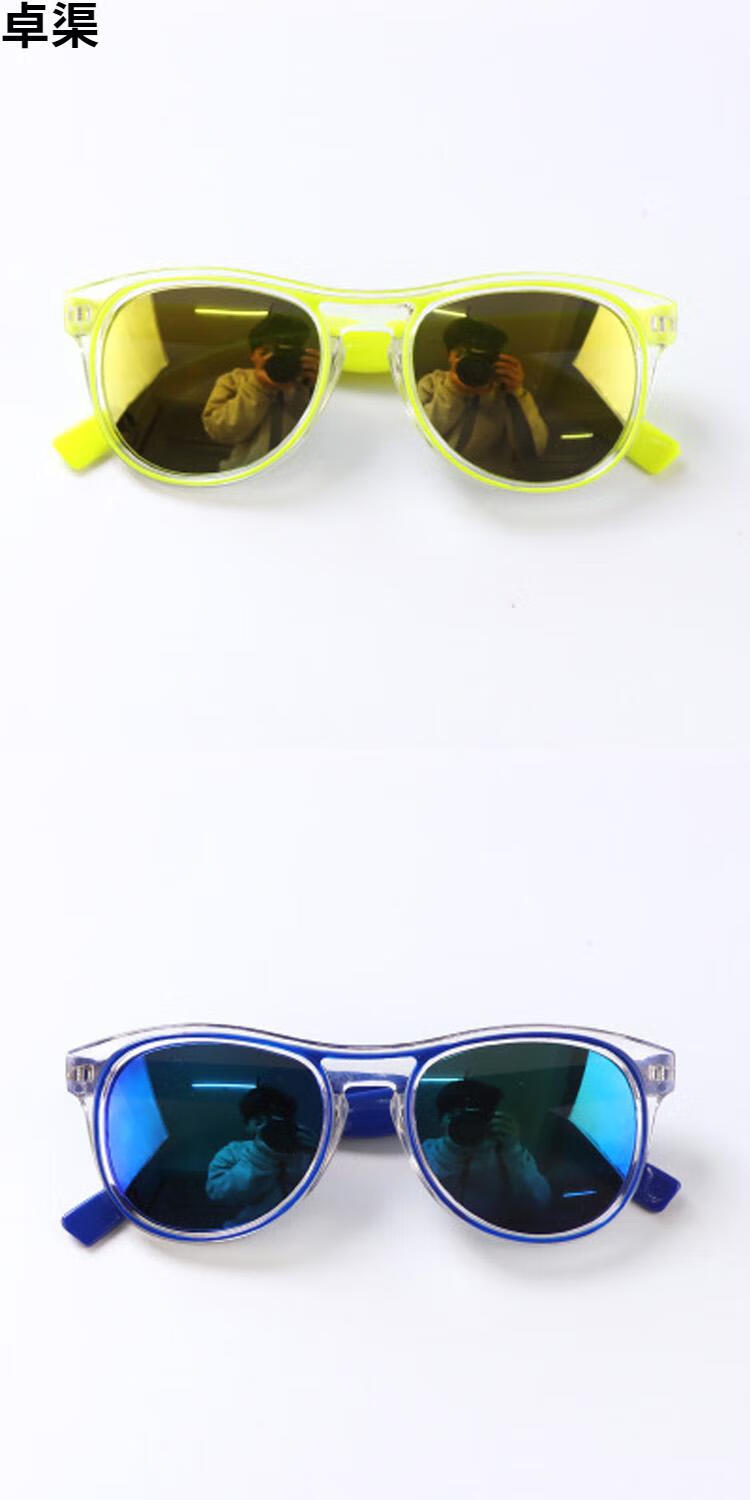 卓渠【卡通太阳镜】儿童卡通墨镜小孩太阳镜可爱新潮眼镜 白熊猫