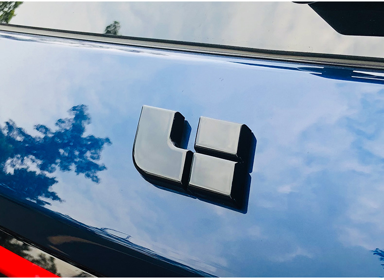 点缤 适用于20-22款理想one碳纤纹前后车标贴片理想运动时尚黑外饰