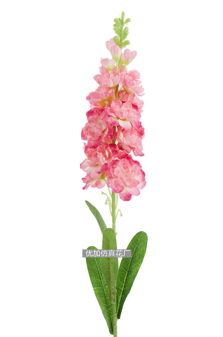 【精选】5/8支装仿真花卉紫罗兰飞燕草风信子假花绢花客厅装饰摆件