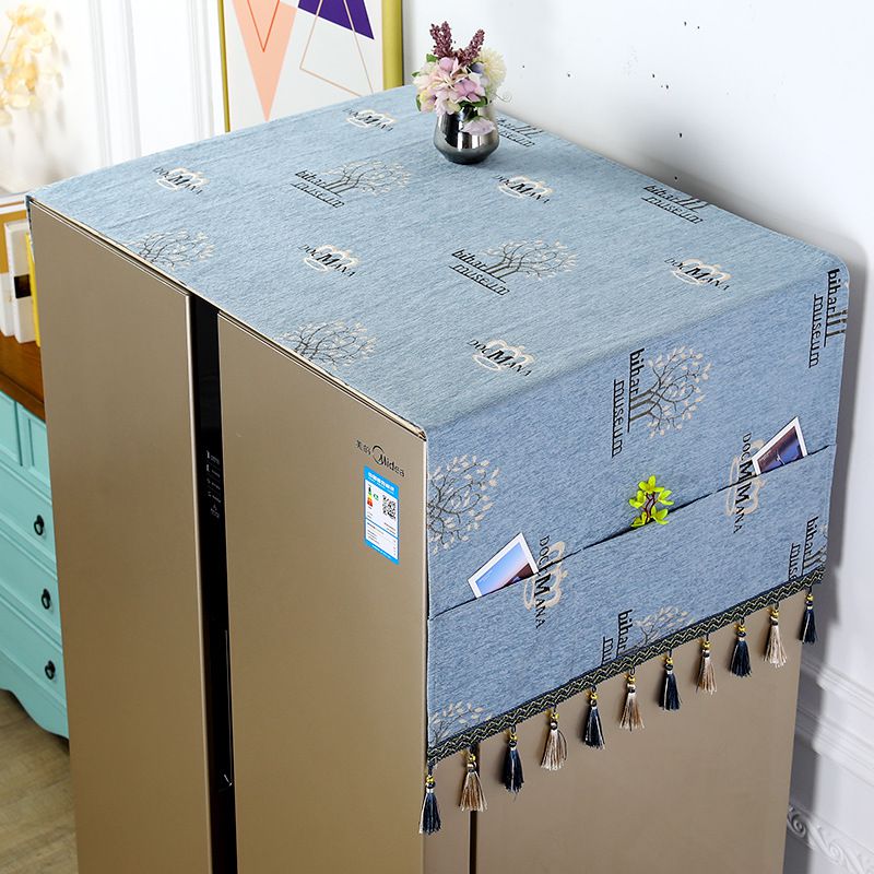 冰箱防尘盖布单开门防尘罩布保护罩遮灰布冰箱布罩子防尘冰柜盖布挡灰