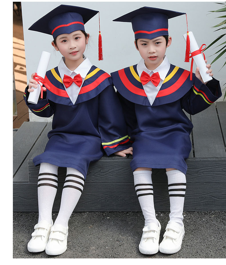 服儿童博士服幼儿园学士服毕业照服装拍照博士帽小学毕业礼服毕业袍