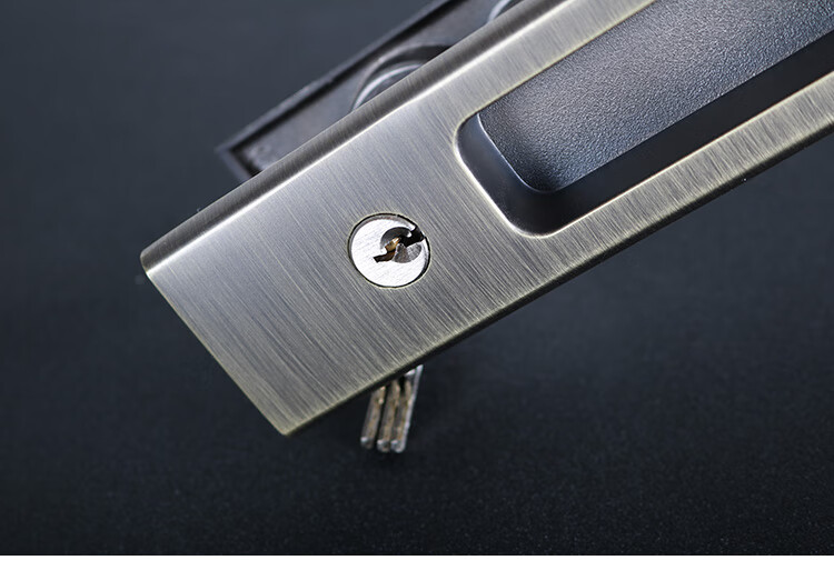 巴哈驴五金店木门吊门推拉门锁移门锁黑色门锁室内厨房钩锁隐形勾锁