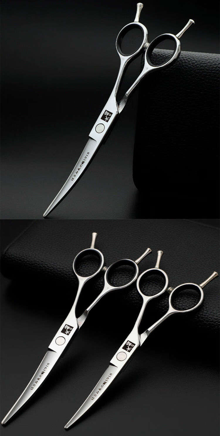 wnfd翘剪日式弧形弯刀理发剪刀美发剪发型师火崎a字翘剪55寸