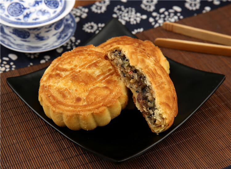 东北老式手工月饼 扎兰屯其氏鼎丰双酥王京酥王月饼500g 2 双酥王1袋