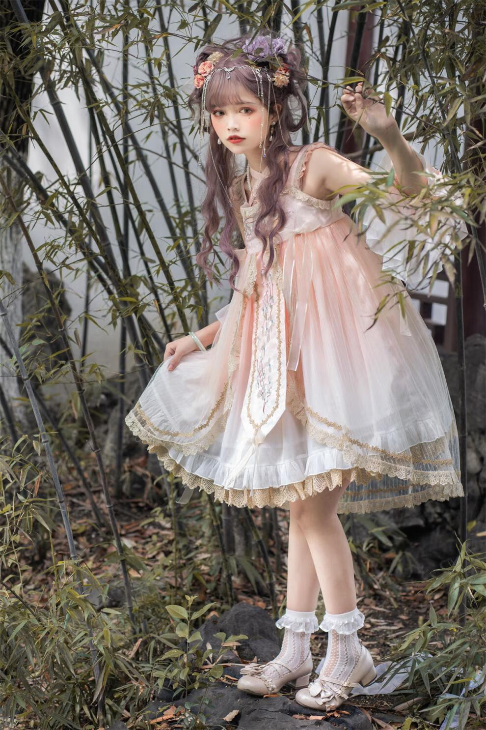 annaetter轻奢潮牌中华风lolita原创洛丽塔汉元素日常现货优雅刺绣