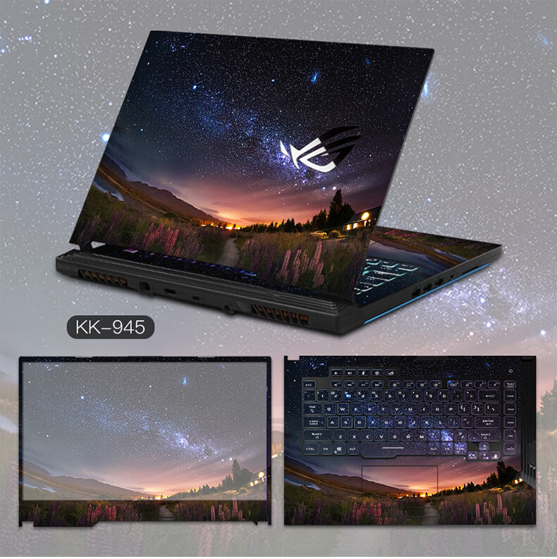 电脑55plus魔霸新锐22款玩家国度rog机身防刮保护贴膜逐讯图案款式03