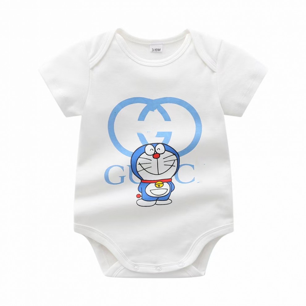 hello kitty凯蒂猫同款婴儿潮牌衣服男女宝宝连体衣夏0-1岁蓝胖子棉