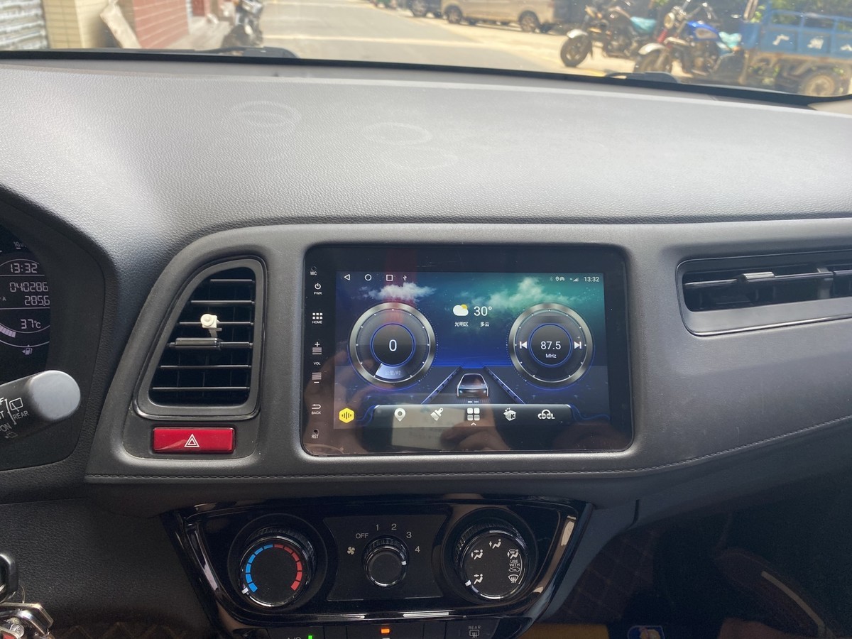 定制本田xrv缤智中控大屏360度全景倒车影像安卓导航仪一体机原厂风格