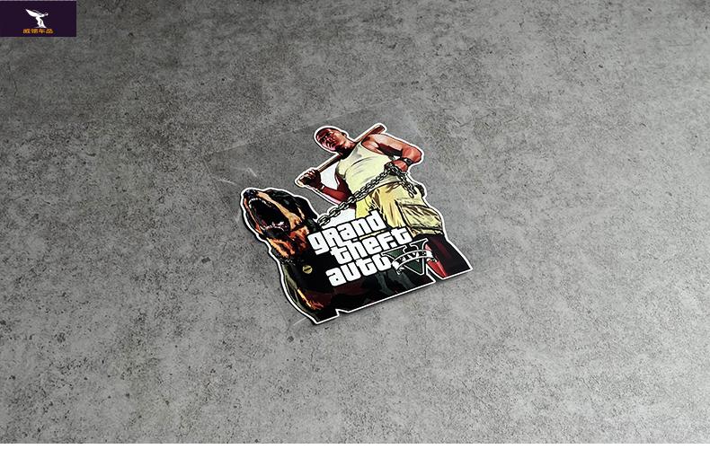 个性侠盗猎车游戏gta5飞车汽车电动车摩托车贴纸车身车贴遮划痕贴