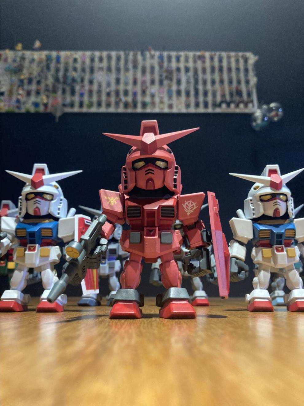 泡泡·玛特qsv-mini 高达盲盒rx-78gundam手办收藏玩具模型万代摆件