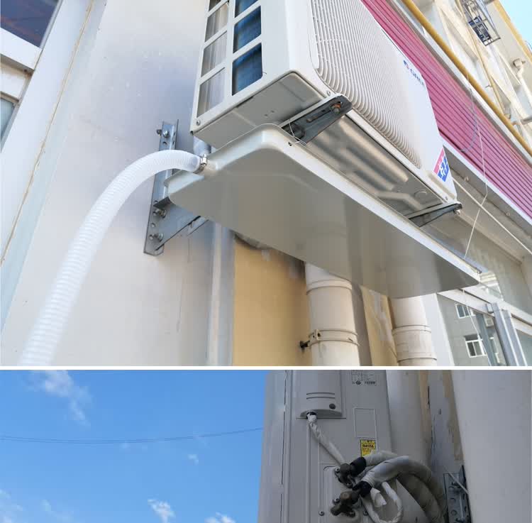 空调接水盘带排水外机集水盘托盘漏水滴水托水盘冷凝水盘水槽滴镀锌板