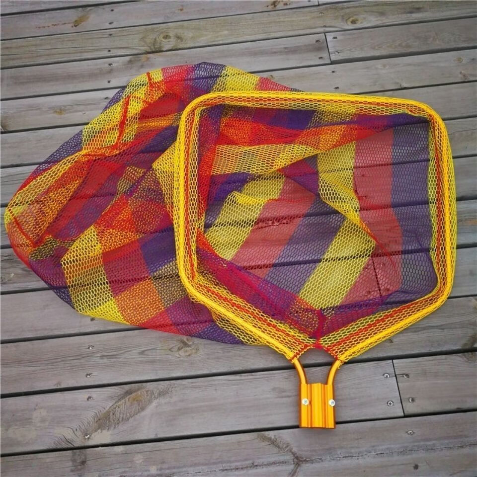 巨物抄网鲟鱼青鱼大物抄网进口铝合金特大网兜巨物渔具垂钓圆形形绿网