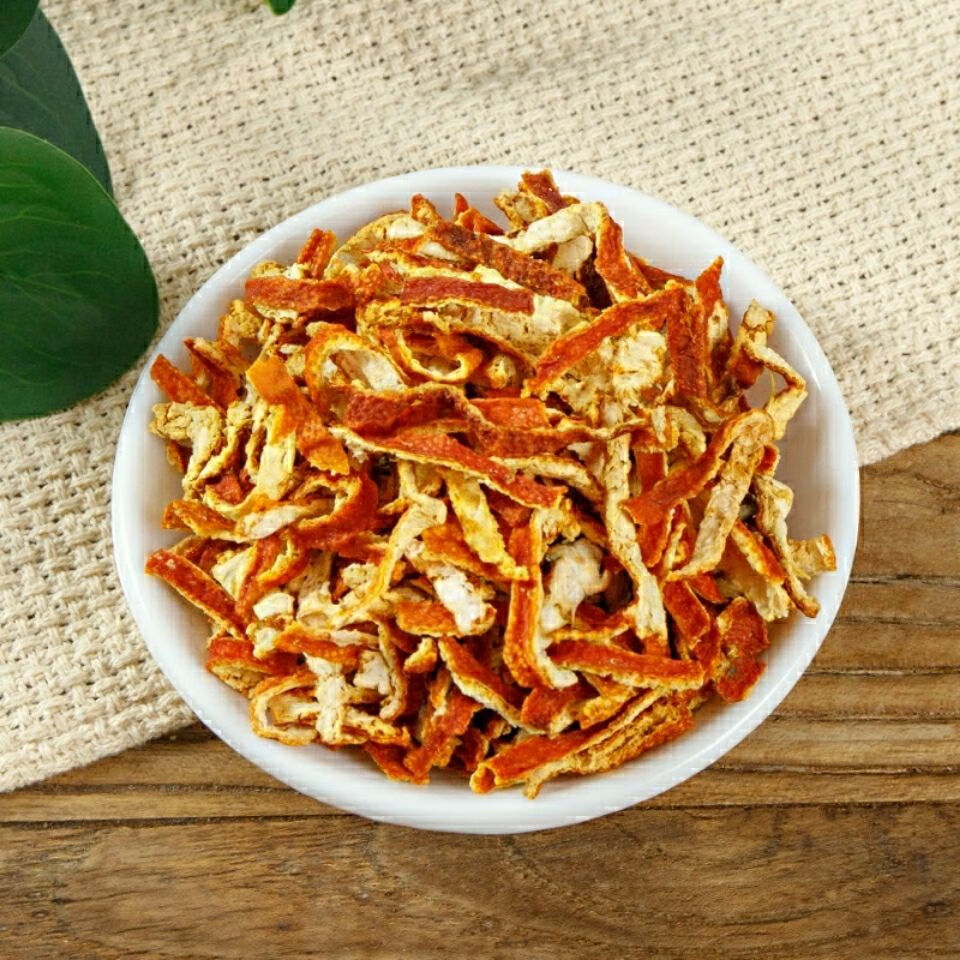 6015啡晨 无硫陈皮中药材干陈皮丝橘皮桔皮陈皮丝100克sn6929