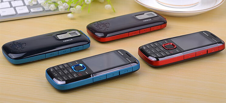 nokia/诺基亚5130xm按键移动老年人学生备用戒网音乐工厂小手机 蓝色