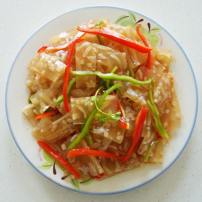 熟食 东北皮冻肠 泡椒 猪皮冻水晶皮冻胶原蛋白胨肉皮冻 250克香卤猪