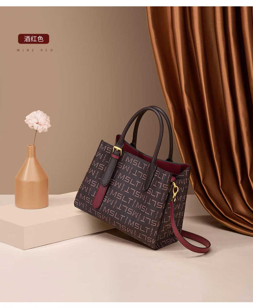 gdcklvick轻奢品牌女包夏季法国古典印花系列设计单肩手提包头层牛皮