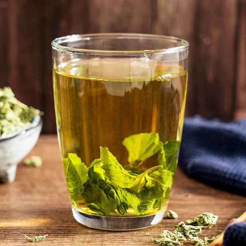 野生新鲜绿薄荷叶泡水清凉饮薄荷叶茶野生中提神干薄荷菜食用楚仲堂
