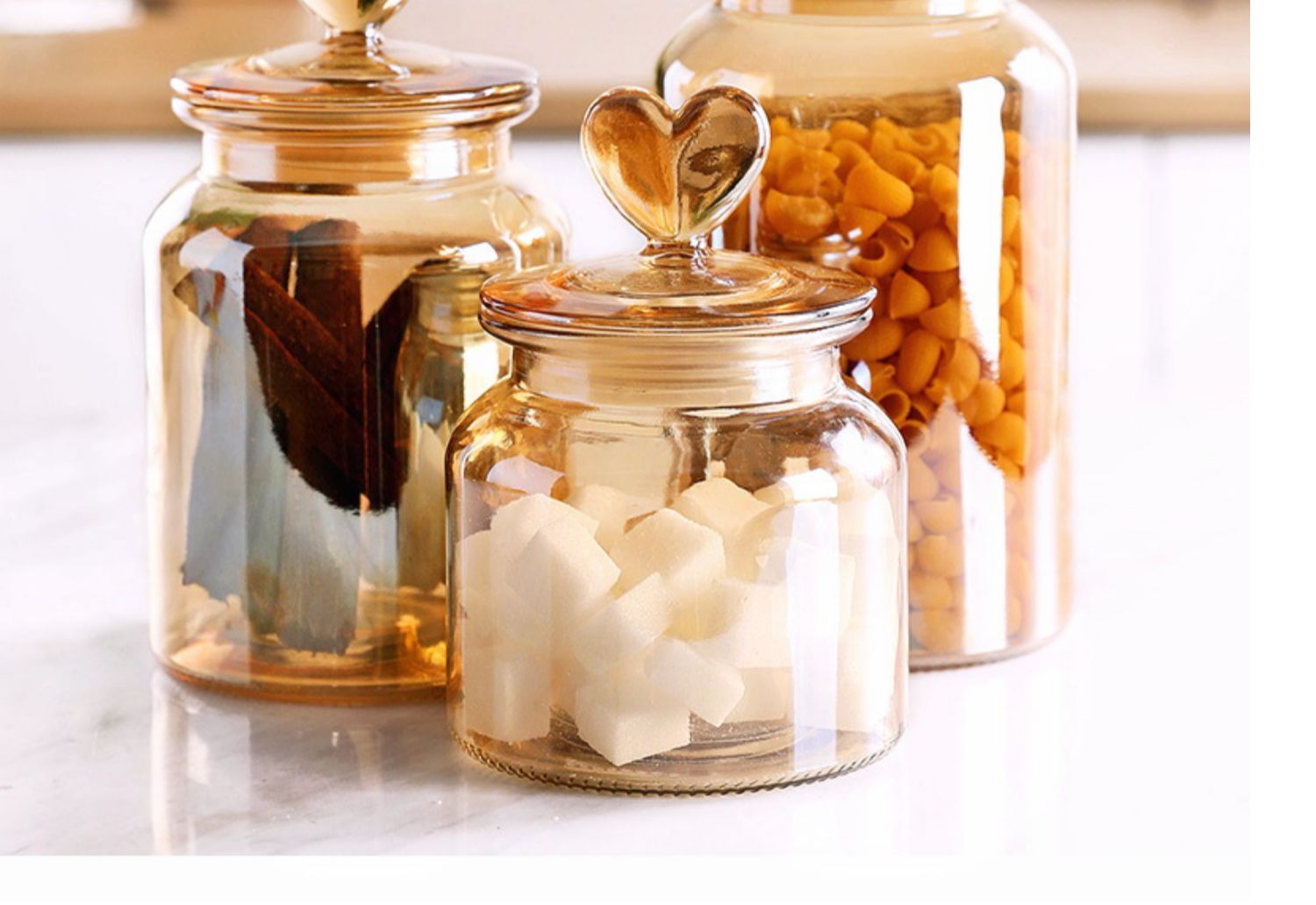 糖罐家用罐子糖果罐零食花茶白糖储存罐玻璃食品密封收纳罐储物罐
