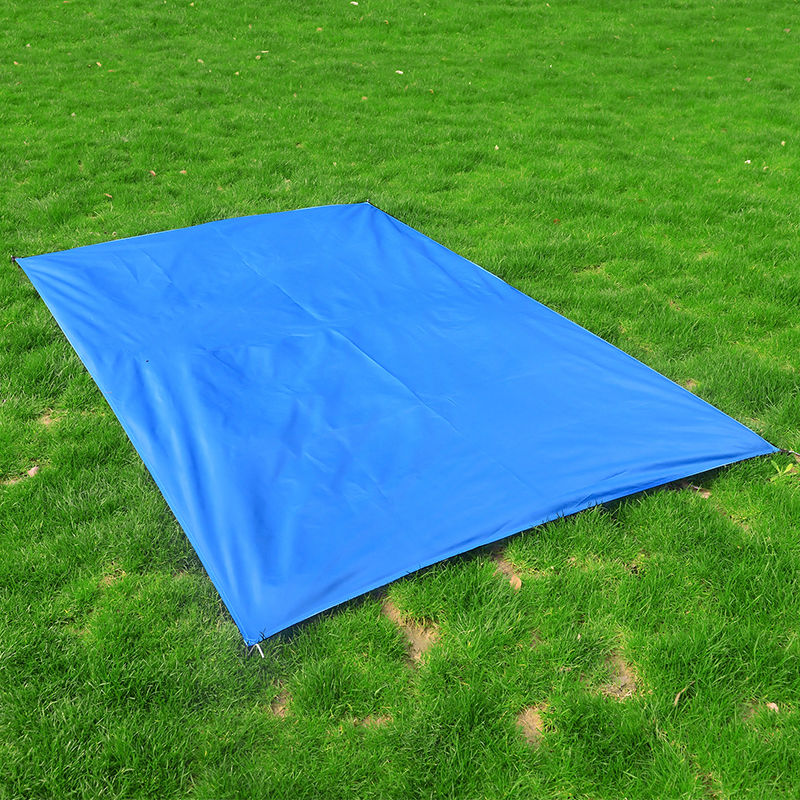精选帐篷地席地布防水防雨天幕防潮垫野餐垫露营地垫遮阳卡尼拉天蓝色