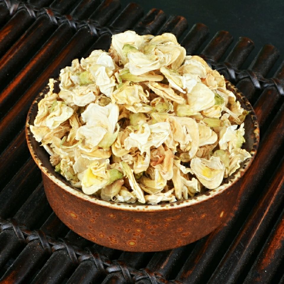 6015啡晨 中药材白扁豆花 扁豆花茶 白扁豆花 干扁豆花 南豆花50