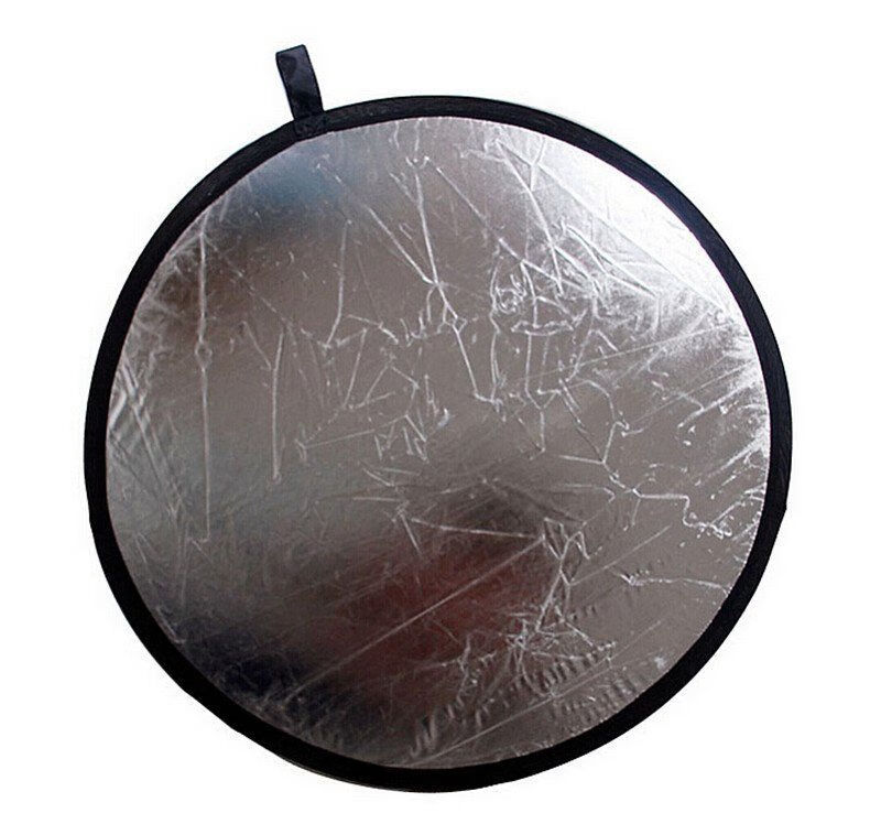 60cm二合一银白反光板 影棚柔光板补光板 带便携包可折叠【图片 价格