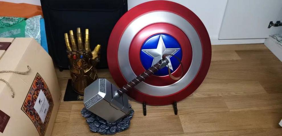 美国队长盾牌金属11漫威美国队长合金盾牌1比1金属烤漆振金模型道具