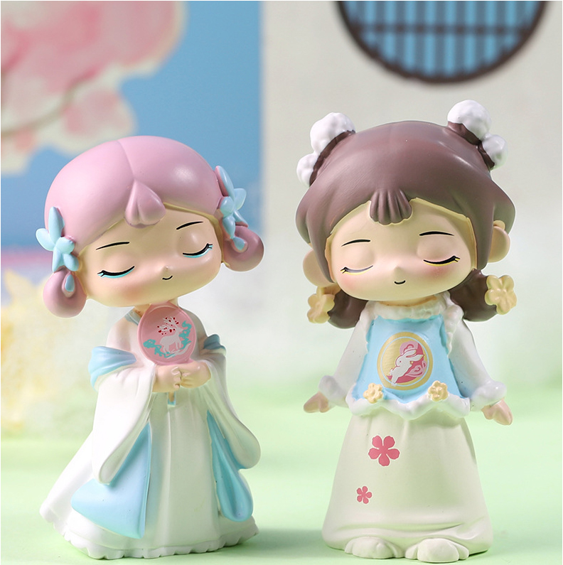 潮玩动漫卡通周边国风国潮汉服玩偶摆件女生礼物可爱西安文创旅游纪念