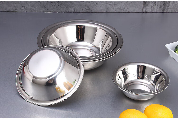 马兜加厚不锈钢马斗码兜厨房码斗配菜盆厨房拌料盆装菜碟盛料小汤盆码