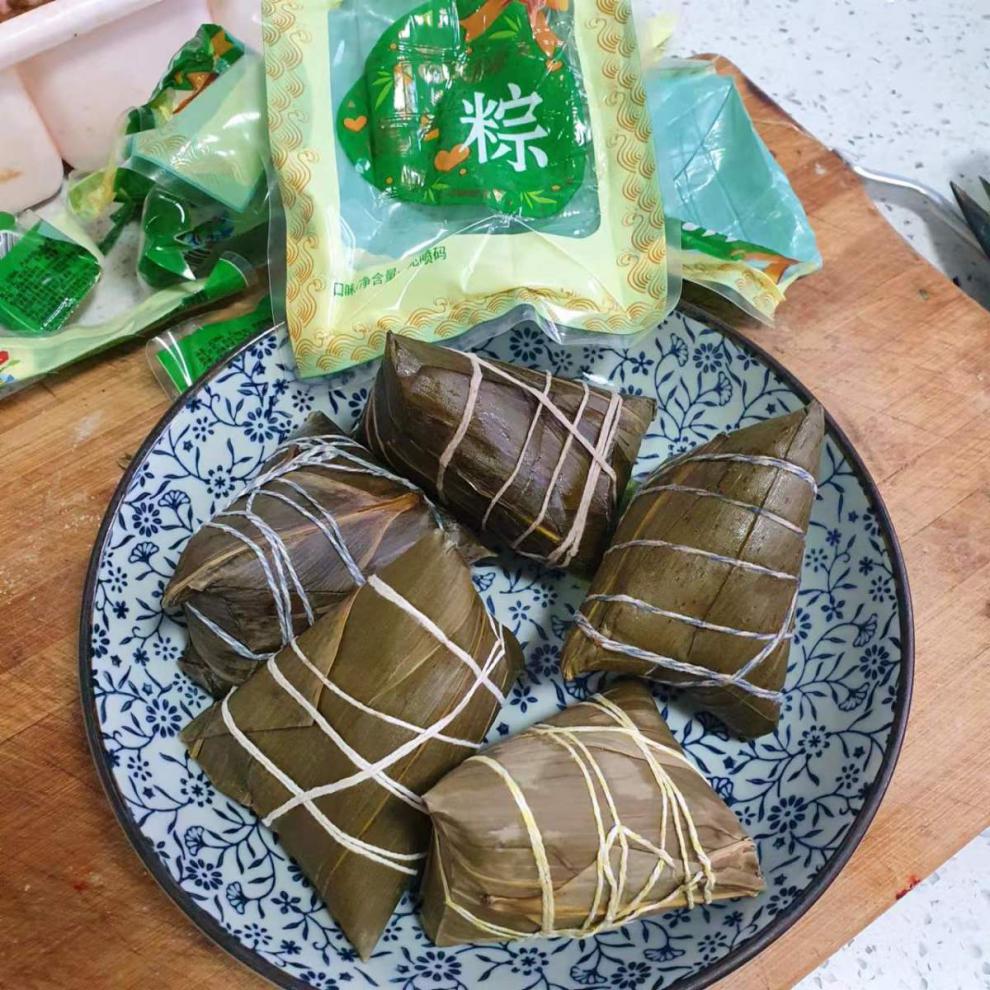 清真粽子回族粽子清真食品真空包装粽子传统端午粽子 新疆大枣粽5个