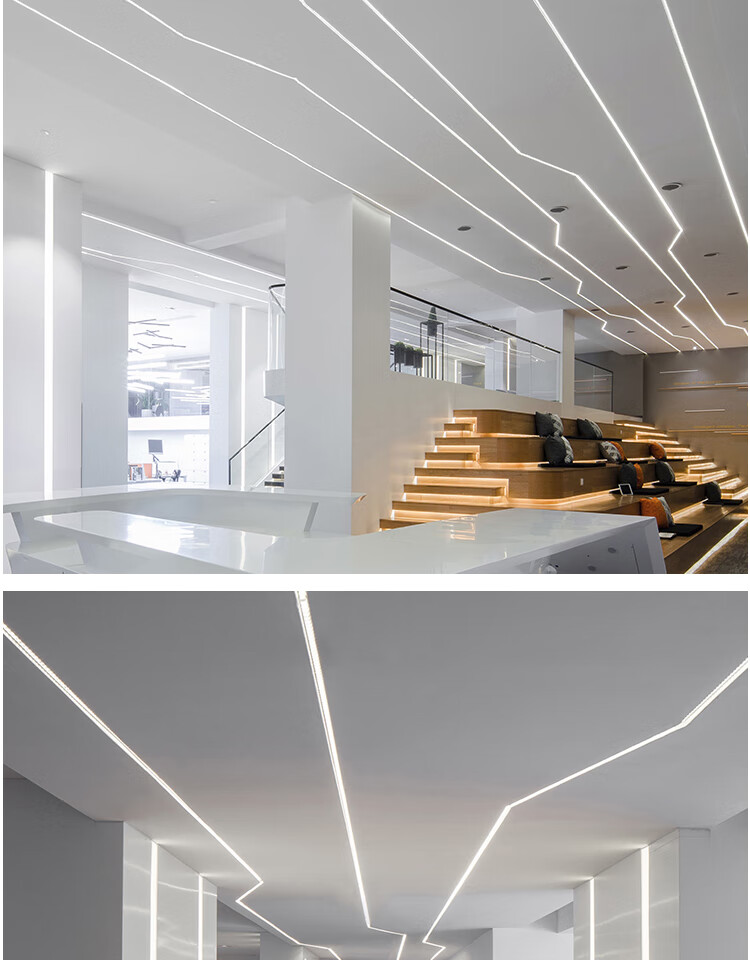 线型灯线条灯硅胶软灯槽弧形线条灯可弯曲柔性造型防水嵌入式线型灯