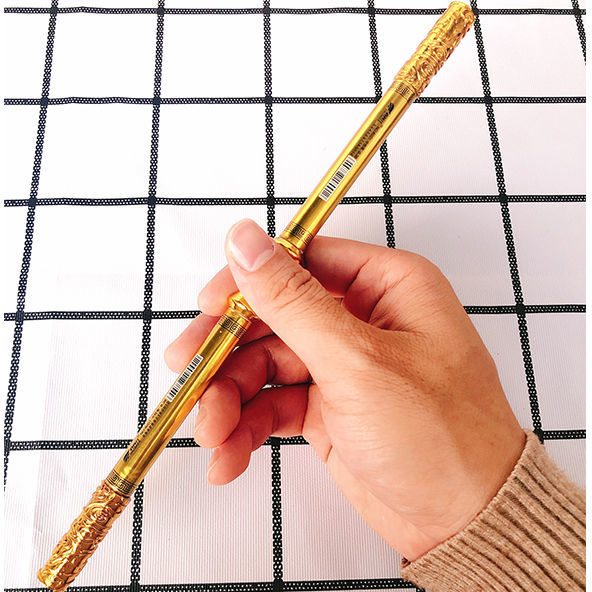 双截棍水性笔双头书写玩具笔个性中性笔学生奖品1支金箍棒笔颜色随机