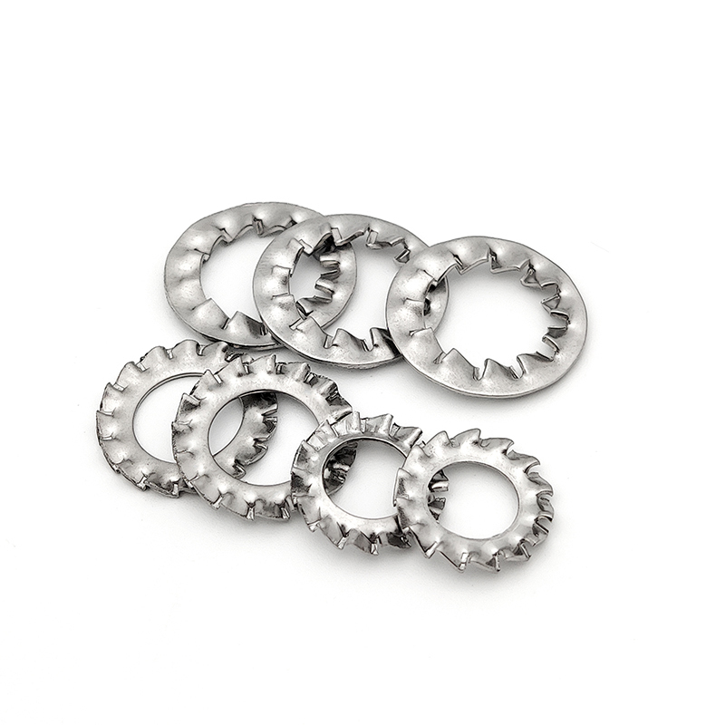 不锈钢锯齿垫圈 松止退垫片内外锯齿滑止动垫片m3m4m5m6m8 内锯齿 m3
