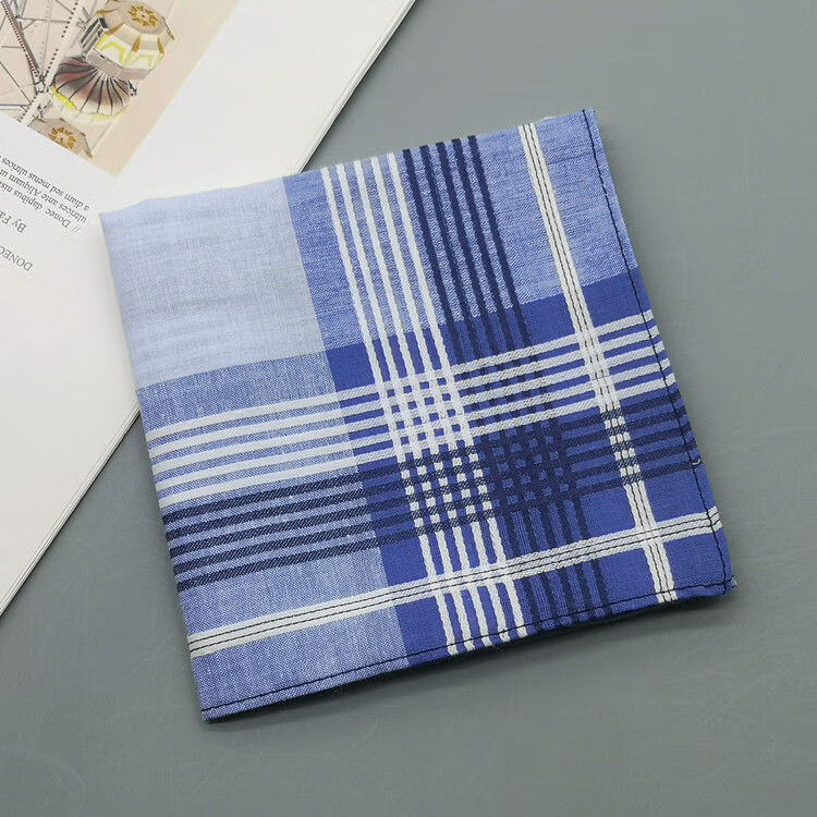 男士手绢一条手帕男士棉手绢柔软薄吸汗老人用经典2号