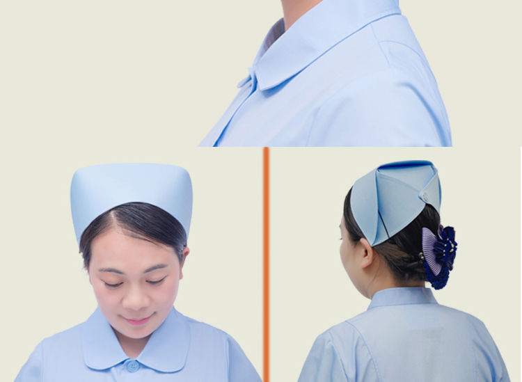 乔与乔伊护士帽护士帽女白色蓝色圆帽浅蓝色调节粉色小号绿色燕尾帽子