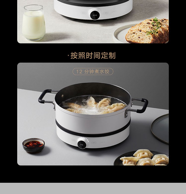 小米（MI）米家电磁炉家用组合套装双频迷你型火锅煮汤锅火力智能温控灶 米家电磁炉