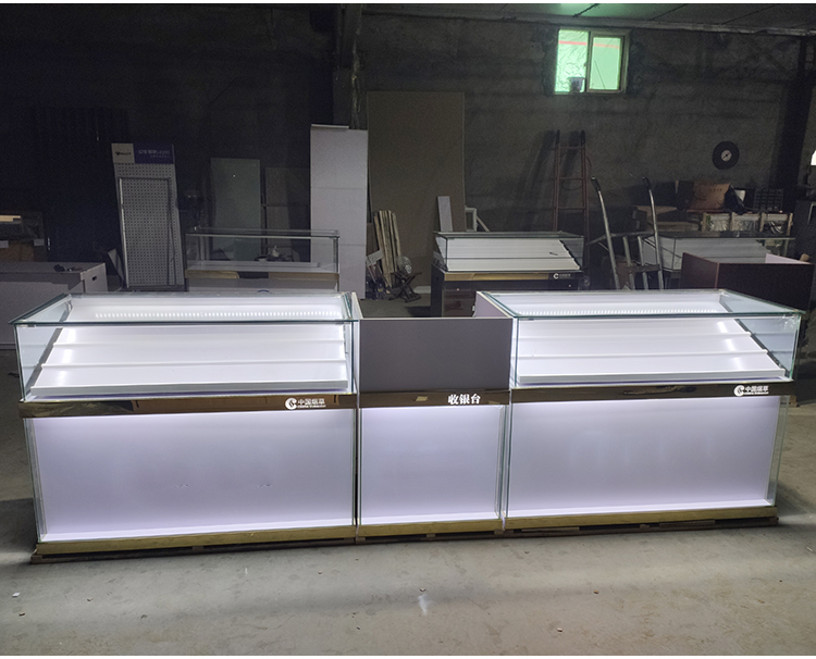 室外晾衣架伸缩式烟酒展示柜木质烟柜组合柜收银台超市便利店一体玻璃