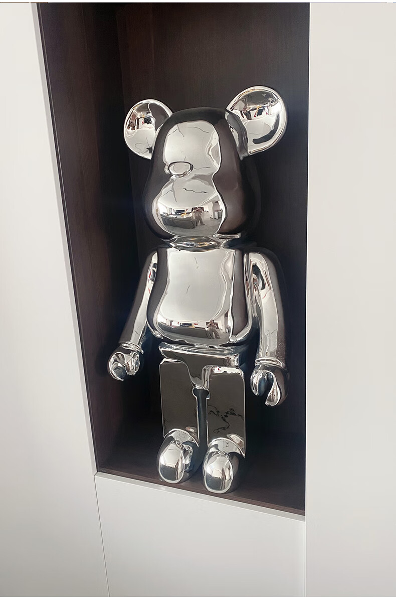 暴力熊轻奢kaws网红暴力熊大型落地摆件高级感客厅直播间背景装饰公仔