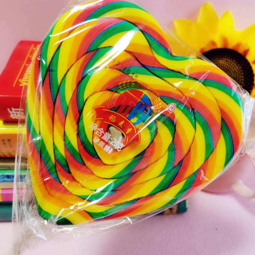 彩虹棒棒糖 真实图片