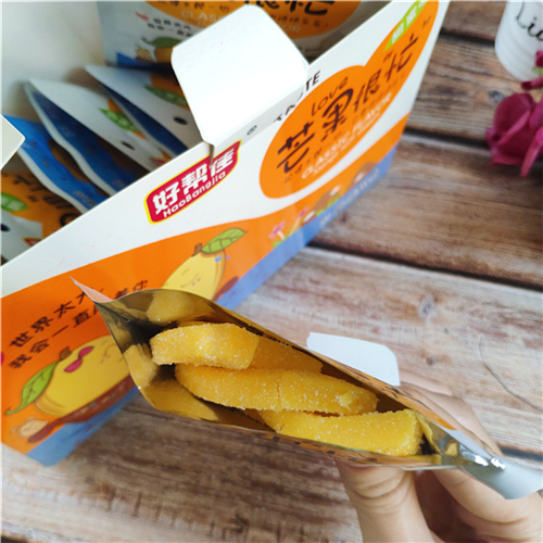 好帮佳芒果很忙软条果汁软糖芒果味酸甜喜糖果办公室休闲零食小吃40包
