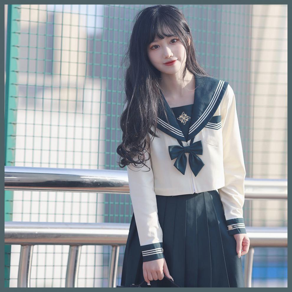 jk制服百褶裙女短裙半身裙女巧街茶卡中原创jk制服正版季日系学生水手