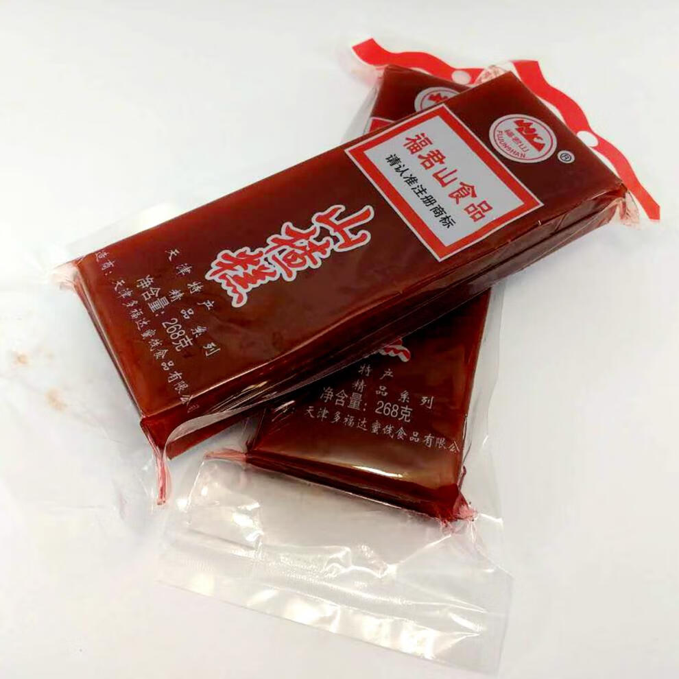 天津特产福君山山楂糕118克*20个京糕山楂零食凉果儿童软红果布丁 118