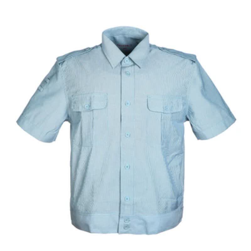 经典留念99式夹克白色保安衬衫工作白色夏短袖老式衬衣99式夏演出拍照