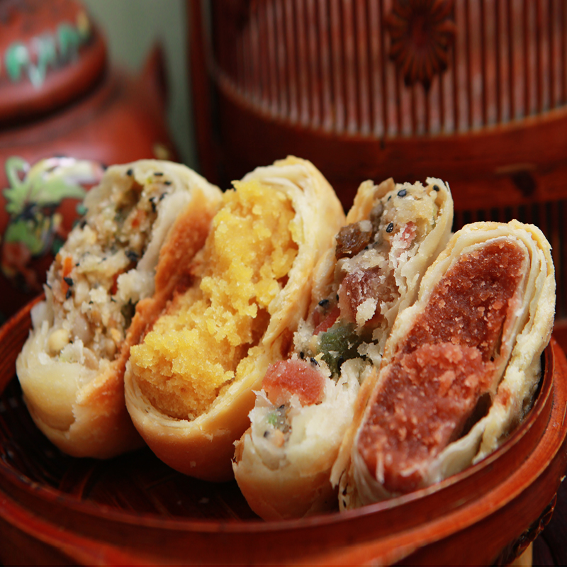 五仁月饼苏式酥皮多口味传统手工老式中秋月饼礼盒装团购60g/个 酥皮